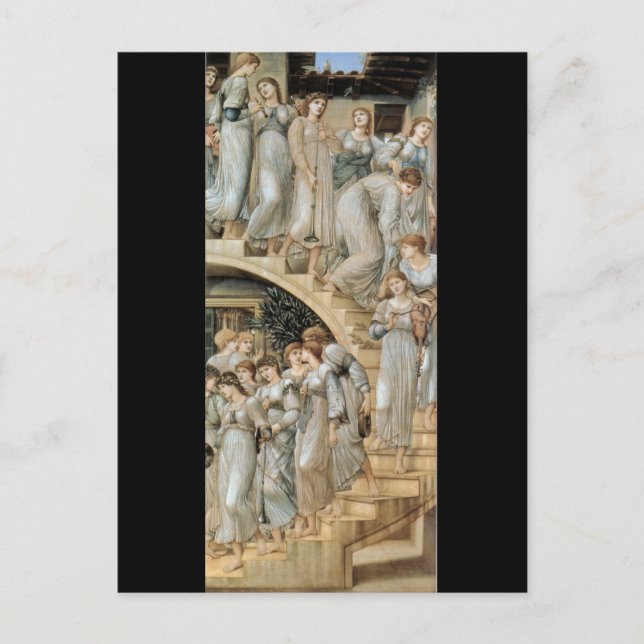 L'escalier d'or, Sir Edward Burne-Jones Carte post (Devant)