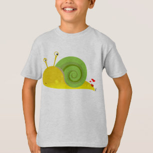 L'escargot confus badine le T-shirt
