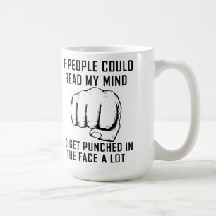 Lese Gedanken Schlag Funny Tasse