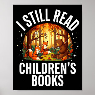Lese Kinderbücher - Waldtier Eulenbuch Poster