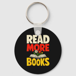 Lese mehr Bücher mutige Blume Bücherwurm motiviere Schlüsselanhänger