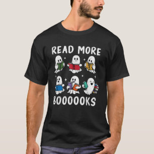 Lese mehr Büüücher Lustige Geister lesen Bücher Bi T-Shirt