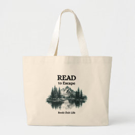 Lese um zu entkommen – Book Club Life-Tasche Jumbo Stoffbeutel