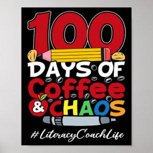 Lese- und Schreiblehrerinnen glücklich 100 Tage Ka Poster