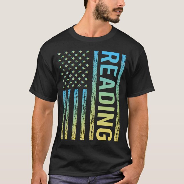 Lesebücher für die Flagge T-Shirt (Vorderseite)