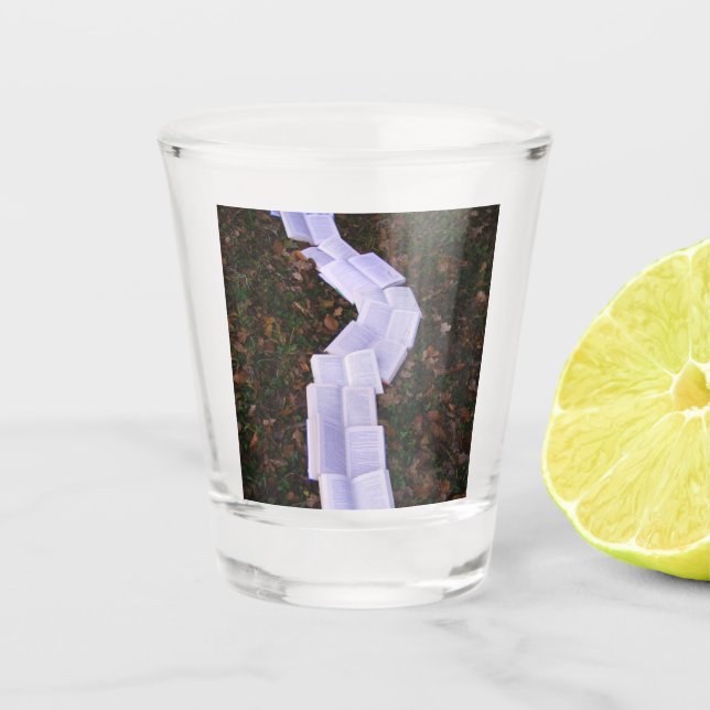 Lesegerät für Buchpfad Schnapsglas (Vorderseite)