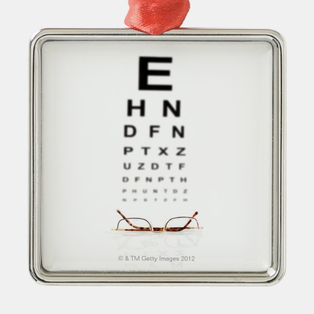 Lesegläser Silbernes Ornament (Vorne)