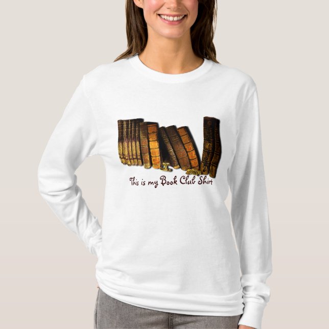 Lesegruppe Altes Buch Design T-Shirt (Vorderseite)