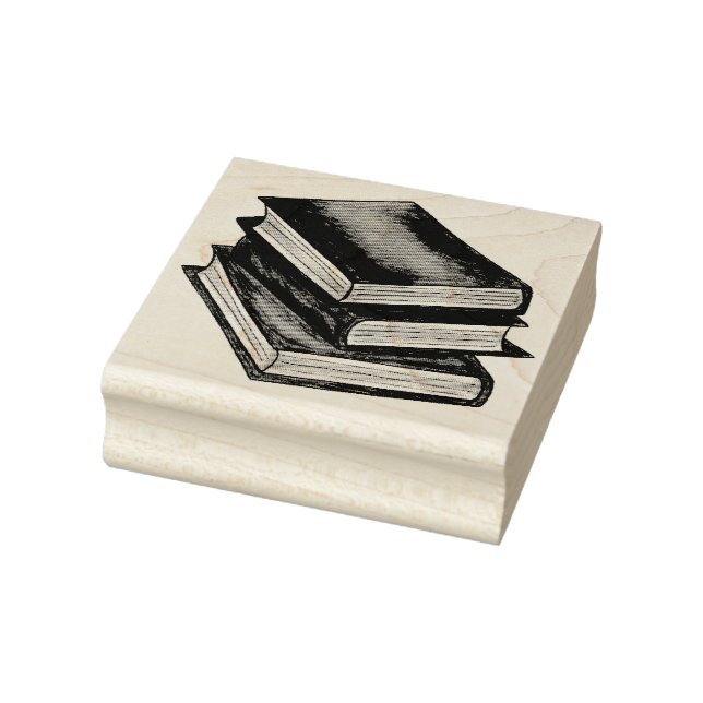 Lesekompetenz der Buchstapelbibliothek Bildung Lit Gummistempel (Stempel)