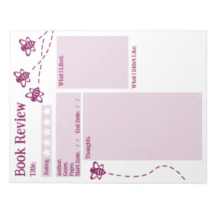 Lesekontroller Notizblock