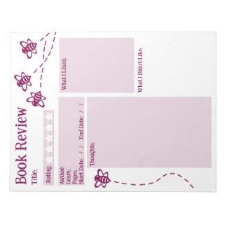 Lesekontroller Notizblock