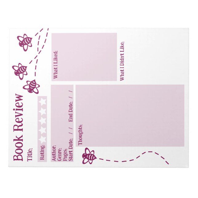 Lesekontroller Notizblock (Vorderseite)