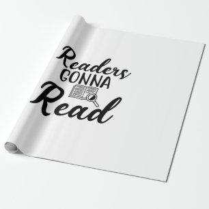 Lesekunst Leser werden lesen Geschenkpapier