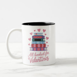 Leselhrer/in komplett ausgebucht für Valentinstag Zweifarbige Tasse