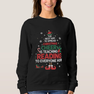 Leselhrer Weihnachtself Xmas Freude Sweatshirt