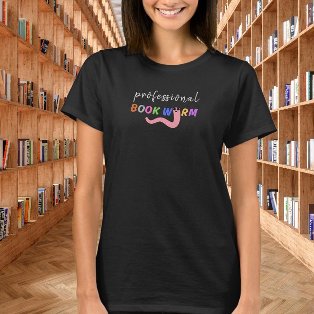 Leseliebhaber der Retro-Bücherwurm T-Shirt (Von Creator hochgeladen)