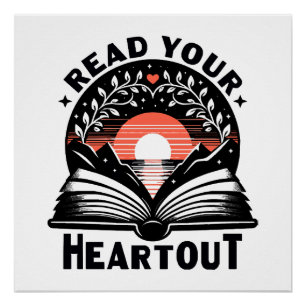 Leseliebhaber Lies Dein Herz Aus Buch Nerd Poster