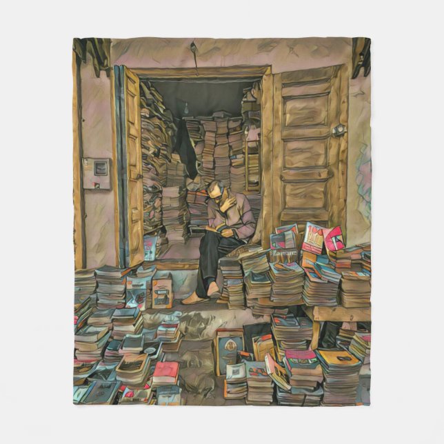 Leseliebte Geschenke für Bibliothekare Fleecedecke (Vorderseite)