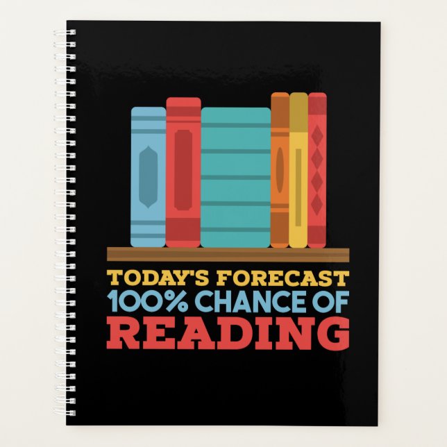Lesen - 100% Chance zum Lesen eines lustigen Buche Planer (Vorderseite)
