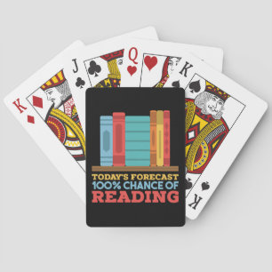 Lesen - 100% Chance zum Lesen eines lustigen Buche Spielkarten