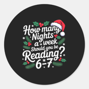 Lesen 67 Meme Englischer lustiger 67 Weihnachten Runder Aufkleber