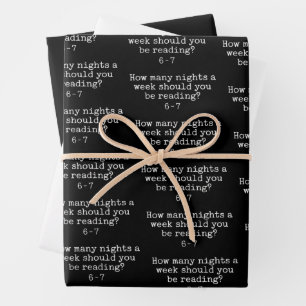 Lesen 6-7 Lustiger Lehrer Schulbibliothekar Englis Geschenkpapier Set