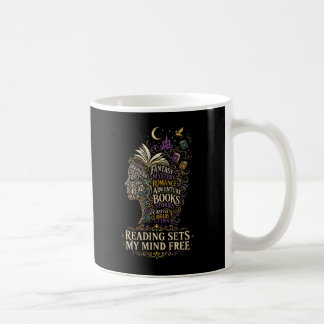 Lesen befreit meinen Geist für Bücherliebhaber Kaffeetasse
