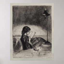 Lesen bei Lampenlicht, Whistler Poster