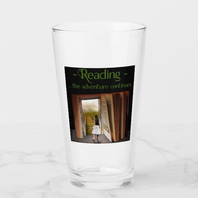 Lesen, das Abenteuer geht weiter Glas (Vorderseite)