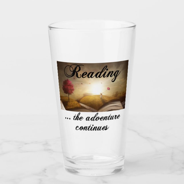 Lesen, das Abenteuer geht weiter Glas (Vorderseite)