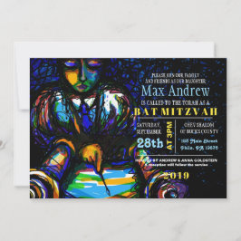 LESEN DER TORAH Bar Bat Mitzvah Einladung