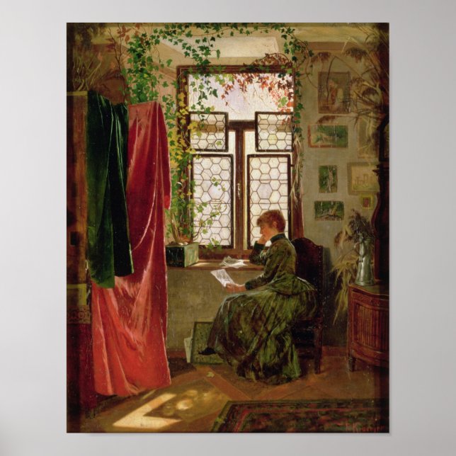 Lesen des Briefes Poster (Vorne)