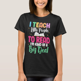 Lesen des Buchlesers für Lehrer I lehre kleine Leu T-Shirt