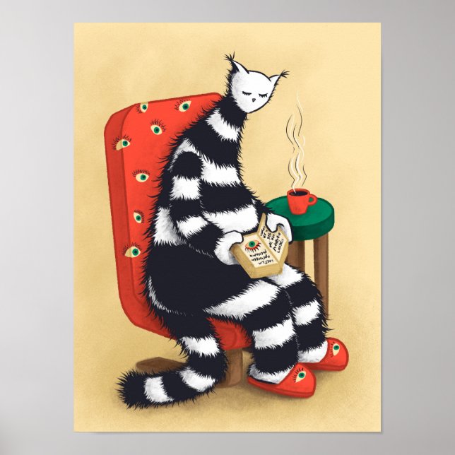 Lesen des Katalogbuches Poster (Vorne)