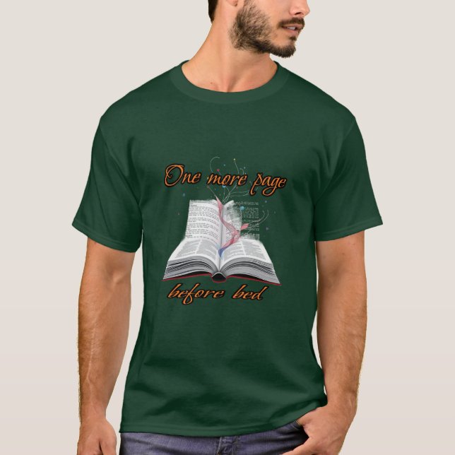 Lesen : Eine weitere Seite vor dem Bett. T-Shirt (Vorderseite)