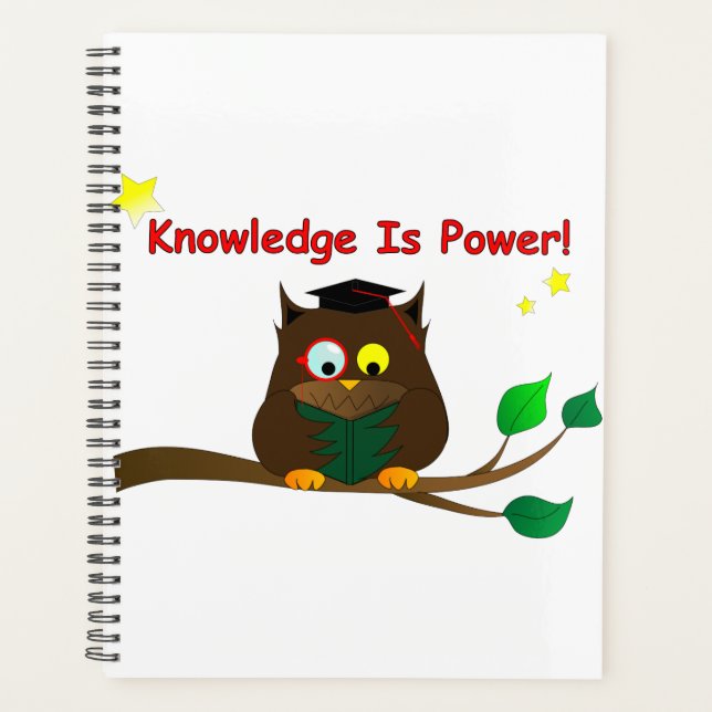 Lesen eines klugen Owl Planer (Vorderseite)