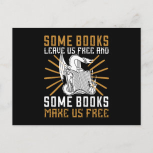 Lesen - Einige Bücher machen uns frei Postkarte