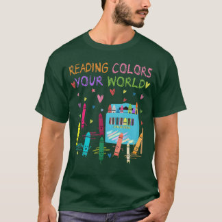 Lesen färbt Ihre Welt Sommerlektüre 2025 Buch T-Shirt