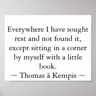 Lesen in einer Ecke Poster