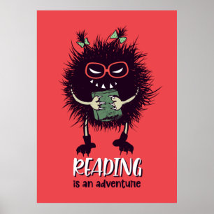 Lesen ist abenteuerlustige Lehrerin Poster