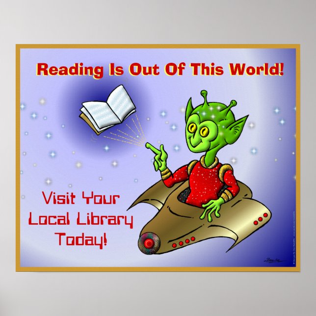 Lesen ist aus dieser Welt Poster (Vorne)