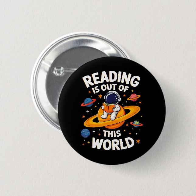 Lesen ist außerirdisch button (Vorne & Hinten)