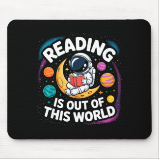 Lesen ist außerirdisch lustige Bücher Mousepad