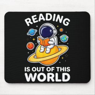 Lesen ist außerirdisch lustige Bücher Mousepad