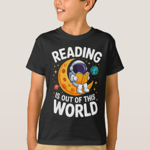 Lesen ist außerirdisch lustige Weltraum-BücherLese T-Shirt