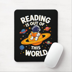 Lesen ist außerirdisch mousepad