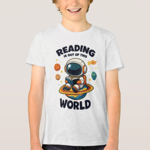 Lesen ist außerirdisch Tri-Blend shirt