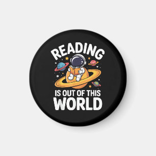 Lesen ist Außerirdische Welt Lustige Raum Bücher L Magnet