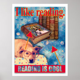 LESEN IST COOL POSTER