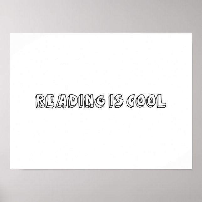 Lesen ist Cool Poster (Vorne)